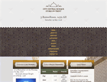 Tablet Screenshot of citycentralmosque.org